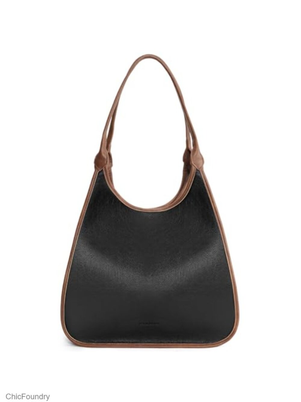 Vegan Leather Hobo Tote Bag Women Slouch Shoulder Purse Top Handle Satchel